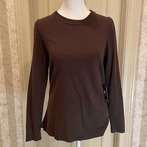525 America Brown Pullover Sweater